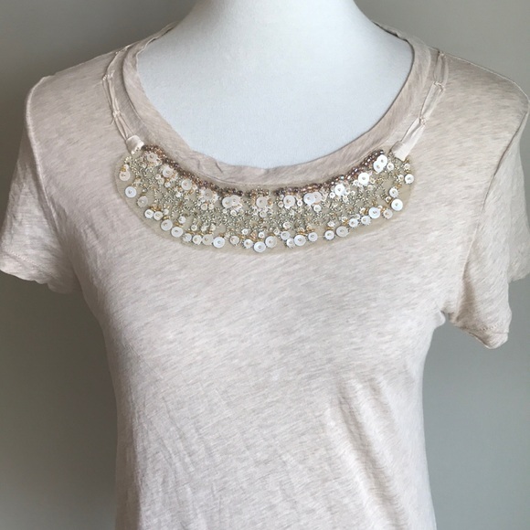 J.Crew  | ‘Tissue Beaded Tee!’ - Picture 3 of 8